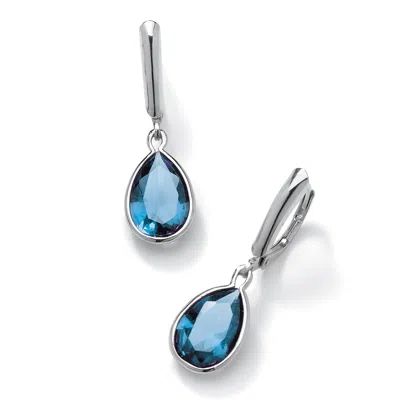 Palm Beach Jewelry Birthstone .925 Sterling Silver Drop Earrings In Multi