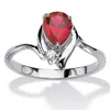 Palm Beach Jewelry Birthstone And Crystal Silvertone Ring