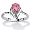 Palm Beach Jewelry Birthstone And Crystal Silvertone Ring