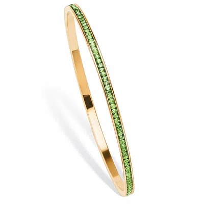 Palm Beach Jewelry Birthstone Bangle Bracelet In Goldtone