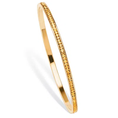 Palm Beach Jewelry Birthstone Bangle Bracelet In Goldtone