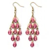 Palm Beach Jewelry Birthstone Chandelier Earrings In Goldtone