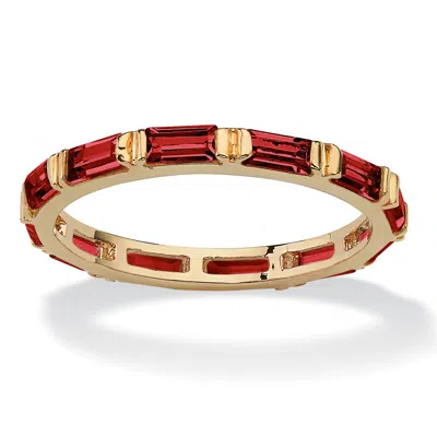 Palm Beach Jewelry Birthstone Eternity Band Gold-plated In Multi