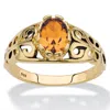 Palm Beach Jewelry Birthstone Gold-plated Sterling Silver Filigree Ring