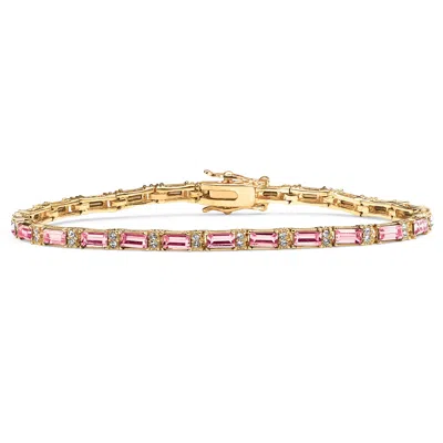 Palm Beach Jewelry Birthstone Gold-plated Tennis Bracelet