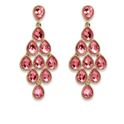 Palm Beach Jewelry Birthstone Goldtone Chandelier Earrings In Multi