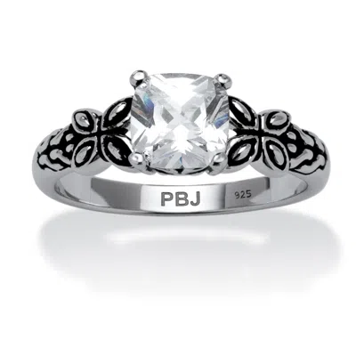 Palm Beach Jewelry Birthstone Ring In Antiqued Sterling Silver