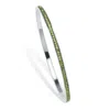 Palm Beach Jewelry Birthstone Silvertone Eternity Bangle Bracelet