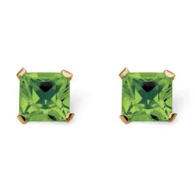 Palm Beach Jewelry Birthstone Stud Earrings In 10k Gold In Multi
