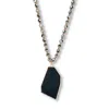 Palm Beach Jewelry Black Crystal Pendant Goldtone Drop Necklace 34-inch