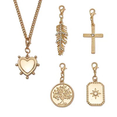 Palm Beach Jewelry Crystal 14k Yellow Gold-plated Pendant Set With 16 Inch Chain