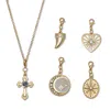 Palm Beach Jewelry Crystal 14k Yellow Gold-plated Pendant Set With 16 Inch Chain