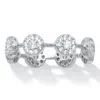 Palm Beach Jewelry Crystal Platinum-plated Cluster Ring