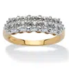 Palm Beach Jewelry Diamond Accent Cluster Ring In 10k Gold In White