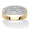 Palm Beach Jewelry Diamond Accent Gold-plated Anniversary Band In Yellow