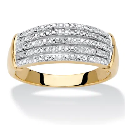 Palm Beach Jewelry Diamond Accent Gold-plated Anniversary Band In Yellow