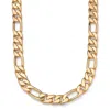 Palm Beach Jewelry Figaro-link Necklace In Yellow Goldtone 24"