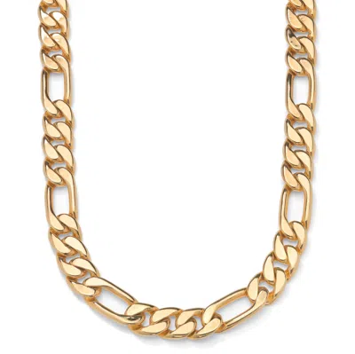 Palm Beach Jewelry Figaro-link Necklace In Yellow Goldtone 24"