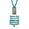 Palm Beach Jewelry Genuine Blue Jasper Goldtone Necklace And Beaded Bracelet Set, 34 Inches