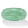 Palm Beach Jewelry Genuine Green Jade Polished Ring In Green
