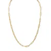 Palm Beach Jewelry Gold Ion-plated Stainless Steel Paperclip Necklace 18 Inch