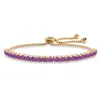 Palm Beach Jewelry Gold-plated Birthstone Crystal Drawstring Bracelet