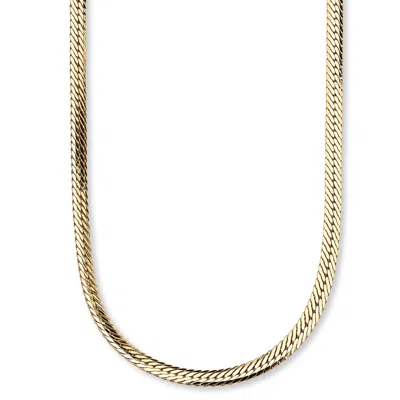 Palm Beach Jewelry Herringbone Chain In Yellow Goldtone 20"