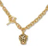 Palm Beach Jewelry Marquise Cut Green Crystal Goldtone Link Necklace, 19 Inches