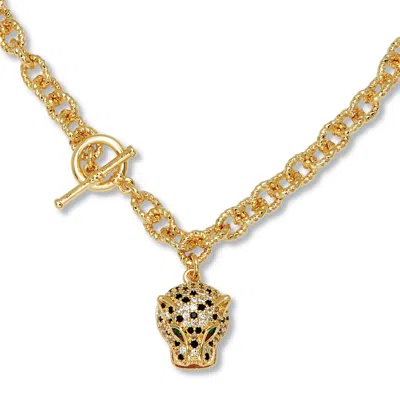 Palm Beach Jewelry Marquise Cut Green Crystal Goldtone Link Necklace, 19 Inches