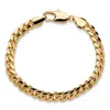 Palm Beach Jewelry Men's 10.5 Mm Curb-link Bracelet In Goldtone 10"