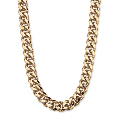 Palm Beach Jewelry Men's Curb Link Chain In Yellow Goldtone 30"