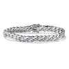 Palm Beach Jewelry Men's Diamond Accent Curb-link Bracelet Platinum-plated 9.5"