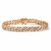 Palm Beach Jewelry Men's Diamond Accent Curb-link Bracelet Yellow Gold-plated 8.5"