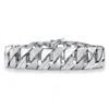 Palm Beach Jewelry Men's Diamond Accent Silvertone Interlocking-link Bracelet 8.5"