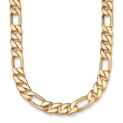 Palm Beach Jewelry Men's Figaro-link Chain In Yellow Goldtone 30"