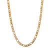 Palm Beach Jewelry Men's Gold Ion-plated Figaro-link 6.5 Mm Chain Necklace 22"