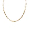 Palm Beach Jewelry Paperclip Chain Link Necklace Gold Ion-plated Stainless Steel 16" Length