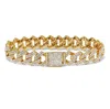 Palm Beach Jewelry Round Crystal Goldtone Link Bracelet 8-inch