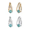 Palm Beach Jewelry Silvertone And Goldtone Birthstone Hoop Earrings