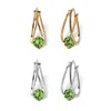 Palm Beach Jewelry Silvertone And Goldtone Birthstone Hoop Earrings