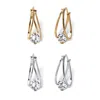 Palm Beach Jewelry Silvertone And Goldtone Birthstone Hoop Earrings
