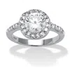 Palm Beach Jewelry Simulated Birthstone And Cz .925 Silver Ring