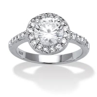 Palm Beach Jewelry Simulated Birthstone And Cz .925 Silver Ring