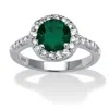 Palm Beach Jewelry Simulated Birthstone And Cz .925 Silver Ring