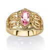 Palm Beach Jewelry Simulated Birthstone Gold-plated Filigree Ring