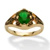 Palm Beach Jewelry Simulated Birthstone Gold-plated Filigree Ring