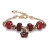 Palm Beach Jewelry Simulated Birthstone Goldtone Bali-style Bracelet 8" With 2" Extender