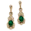 Palm Beach Jewelry Simulated Birthstone Goldtone Drop Earrings