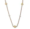 Palm Beach Jewelry Simulated Opal And Simulated Pearl Goldtone Beaded Necklace 38-inch