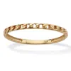 Palm Beach Jewelry Stackable Chain Link Ring Band 14k Yellow Gold In Yellow